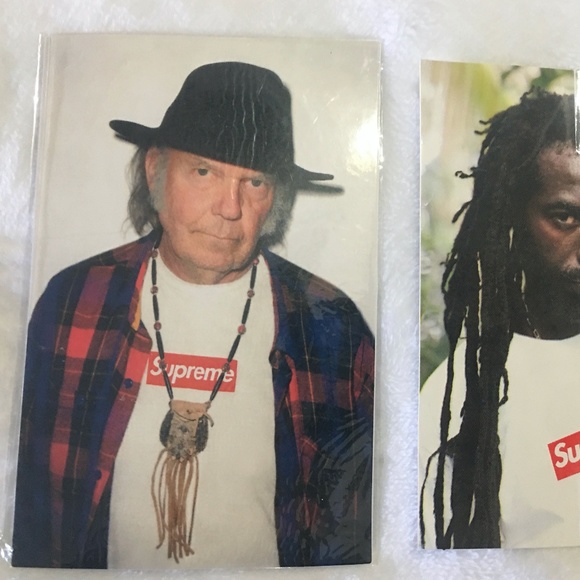 Supreme Musician Photo Tee Sticker Bundle Neil Young Gucci Mane - Picture 3 of 10